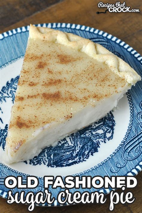 old lady cream pie|Old Fashioned Sugar Cream Pie Recipe .